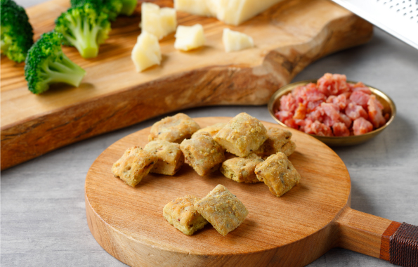 ブロッコリー×チーズ×ベーコン：３